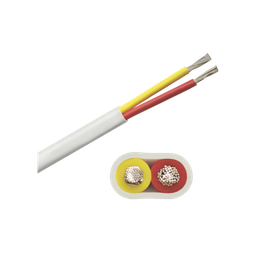 [B7W12T-20-100] Rollo de cable plano grado marino calibre 12, de 2 conductores (rojo y amarillo) de 100 pies (30.48 m). | B7W12T-20-100