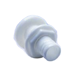 [60] Accesorio pasacascos de plástico de alto impacto, recto de 1-1/8" | 60