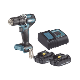 [DHP487SYX2] Rotomartillo/Taladro Inalámbrico SIN CARBONES, Broquero de 1/2", 1,700 RPM, 18V, Torque: 42 N.m C/2 Bat. (1.5Ah) y Cargador. | DHP487SYX2