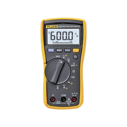 [FLUKE-115] Multímetro Digital para Electricista, Para Pruebas de Capacitancia y Diodos, Uso con Voltaje Máximo de 600 V, Pantalla LED Retroiluminada | FLUKE-115