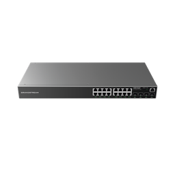 [GWN7802P] Switch Gigabit PoE+ Administrable / 16 puertos 10/100/1000 Mbps + 4 Puertos SFP Uplink / Hasta 240W / Compatible con GWN Cloud. | GWN7802P