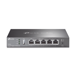 [ER605] Router Omada VPN / SDN Multi-WAN Gigabit / 1 Puerto WAN Gigabit / 2 Puertos LAN Gigabit / 2 Puertos configurables LAN/WAN / 150,000 Sesiones Concurrentes / Administración Centralizada OMADA o Stand-Alone / 1 Puerto USB 2.0 | ER605