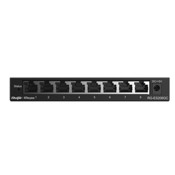[RG-ES208GC] Switch Administrable con 8 puertos Gigabit, gestión gratuita desde la nube | RG-ES208GC