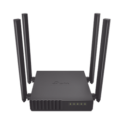 [ARCHERC50] Router Inalámbrico doble banda AC, 2.4 GHz y 5 GHz Hasta 1200 Mbps, 4 antenas externas omnidireccional, 4 Puertos LAN 10/100 Mbps, 1 Puerto WAN 10/100 Mbps, Versión 6 | ARCHERC50