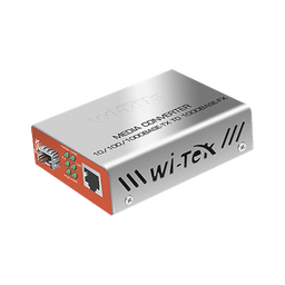 [WI-MC-111GP] Convertidos de medios / 1 puerto RJ45 100/1000 Mbps PoE Out 802.3af/at / 1 SFP 1000Mbps / hasta 25 Km | WI-MC-111GP