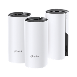 [DECOM4-3PACK] KIT 3 Routers Inalámbricos MESH Interior para Hogar / Doble Banda Wi-Fi 5 AC1200 Mbps / 2 Puerto Gigabit WAN/LAN / 2 Antenas Internas / Administración Mediante la App Deco (iOS, Android) | DECOM4-3PACK
