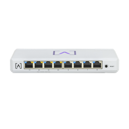 [S8-POE] Switch Gigabit PoE+ Administrable / 8 puertos 10/100/1000 Mbps (4 de ellos PoE+ 802.3af/at) / Hasta 60W / Administración nube gratuita / Presupuesto de 60W | S8-POE