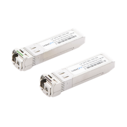 [LP-SFP-BD-10G-5] Transceptores Ópticos Bidireccionales SFP+ (Mini-Gbic) / Monomodo 1270 & 1330 nm / 10 Gbps / 10GBASE-BX / Conector LC/UPC Simplex / DDM / Hasta 5 km / 2 Piezas | LP-SFP-BD-10G-5