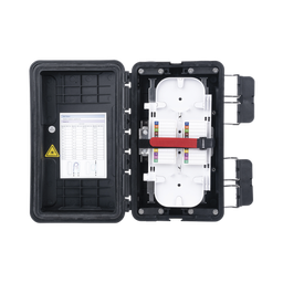 [FDP-420F] Caja de Distribución de Fibra Óptica, Hasta 96 Empalmes, Exterior IP65, Color Negro | FDP-420F