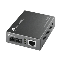 [MC100CM] Convertidor Fibra Óptica Multimodo /  1 Puerto RJ45 10/100 Mbps / Puerto Fibra Óptica SC 100 Mbps / Hasta 2 Km / Plug and Play | MC100CM
