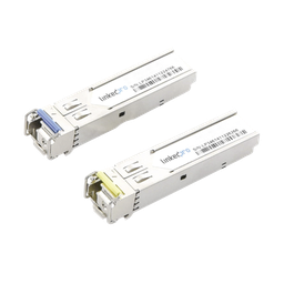 [LP-IND-SFP-BD-1G-3] Transceptores Ópticos Industriales Bidireccionales SFP (Mini-Gbic) / Monomodo 1310 & 1550 nm / 1.25 Gbps / 1000BASE-BX / Conector LC/UPC Simplex / DDM / Hasta 3 km / 2 Piezas | LP-IND-SFP-BD-1G-3