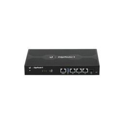 [ER-4] EdgeRouter 4, con 3 puertos 10/100/1000 Mbps + 1 puerto SFP, con funciones avanzadas de ruteo | ER-4