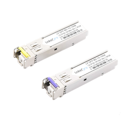 [LP-SFP-BD-1G-100] Transceptores Ópticos Bidireccionales SFP (Mini-Gbic) / Monomodo 1490 & 1550 nm / 1.25 Gbps / 1000BASE-BX / Conector LC/UPC Simplex / DDM / Hasta 100 km / 2 Piezas | LP-SFP-BD-1G-100