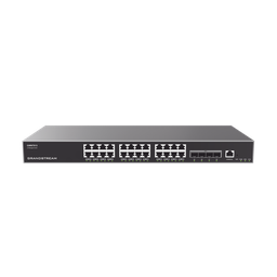 [GWN7813] Switch Capa 3 Administrable / 24 puertos 10/100/1000 Mbps + 4 Puertos SFP+ de 10 Gigabits / Compatible con GWN Cloud. | GWN7813