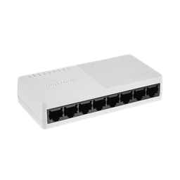 [DS-3E0108D-O] Switch No Administrable de Escritorio de 8 Puertos / Fast Ethernet  10 / 100 Mbps / Diseño Compacto y Estetico | DS-3E0108D-O