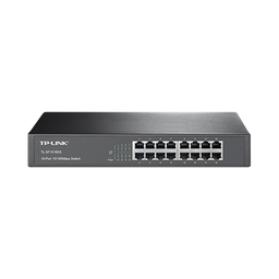 [TL-SF1016DS] Switch no administrable de 16 puertos 10/100 Mbps de escritorio y para montaje en rack | TL-SF1016DS