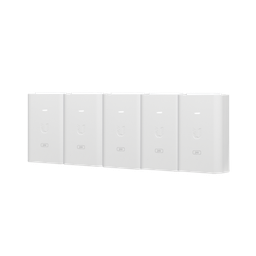 [POE-24-24W-5P] 5 Unidades del Adaptador PoE Ubiquiti de 24 VDC, 1.0 A con puerto Gigabit, color blanco | POE-24-24W-5P