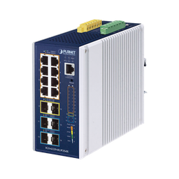 [IGS-6329-8UP2S4X] Switch Industrial Capa 3 de 8 Puertos 10/100/1000T PoE 802.3bt, 2 Puertos SFP 1 G/2.5 G, 4 Puertos SFP 10G, Instalación en Pared o Puerto DIN. | IGS-6329-8UP2S4X