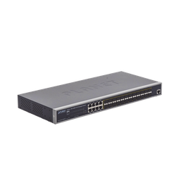 [GS-5220-16S8CR] Switch Administrable Capa 2 con Fuente de Alimentación Redundante, 24 Puertos SFP Gigabit 100/1000X, 8 Puertos Combo RJ45 Gigabit. | GS-5220-16S8CR