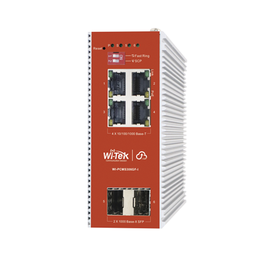 [WI-PCMS306GF-I] Switch L2+ PoE Industrial / Administración Cloud-Web-CLI / 4 Puertos PoE af/at 100/1000 Mbps / 2 Puertos SFP Gigabit / Presupuesto PoE 120 W / Protocolo ERSP (redundancia enlaces) | WI-PCMS306GF-I