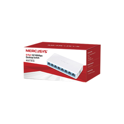 [MS108] Switch NO Administrable / Para escritorio / 8 puertos 10/100 Mbps / Diseño Compacto / Plug and Play | MS108