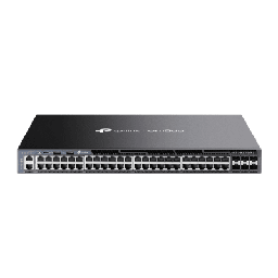 [SG6654X] Switch Omada L3 SDN Administrable / 48 puertos Gigabit y 6 puertos SFP+ / Funciones RIP, VRRP, Servidor DHCP / Administración centralizada OMADA / Fuente Redundante | SG6654X
