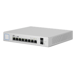 [US-8-150W] Switch UniFi Administrable de 8 Puertos Gigabit PoE+ 802.3at/af y PoE Pasivo 24V. | US-8-150W
