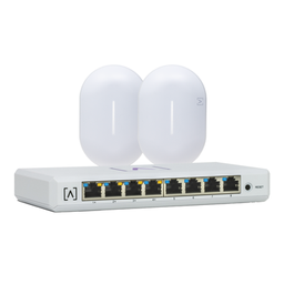 [ALTA-S8-KIT-2] Kit de lanzamiento Alta Labs: Incluye: 1 Switch PoE S8-POE / 2 Puntos de Acceso WiFi 6 AP6 Bloqueo de Contenido / Administración en la Nube/App Gratuita / Compatible con la Plataforma Purple | ALTA-S8-KIT-2