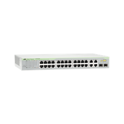 [AT-FS750/28-10] Switch WebSmart de 24 puertos 10/100 Mbps + 2 puertos 10/100/1000 Mbps + 2 SFP Gigabit Combo | AT-FS750/28-10