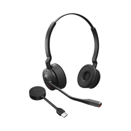 [ENGAGE55-MS-STEREO-A] Jabra Engage 55, Auricular stereo versión MS con aislamiento de ruido activa, adaptador DECT USB-A (9559-450-125) | ENGAGE55-MS-STEREO-A