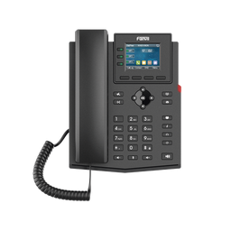 [X303P] Teléfono IP empresarial para 4 líneas SIP con pantalla LCD de 2.4 pulgadas a color, Opus y conferencia de 3 vías, PoE. | X303P