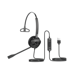 [HT301U] Diadema monoaural con tecnología antishock para teléfonos IP FANVIL con interfaz USB con micrófono de cancelación de ruido, larga durabilidad | HT301U