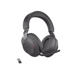 [EVOLVE2-85-MS-BK-A] Jabra Evolve2 85, Auricular stereo versión MS con cancelación de ruido activa, dongle USB-A indicador de ocupado (Busylight)(28599-999-999) | EVOLVE2-85-MS-BK-A