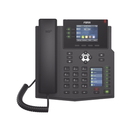 [X4U] Teléfono IP Empresarial con Estándares Europeos, 12 lineas SIP con pantalla a color, 30 teclas DSS/BLF, puertos Gigabit, IPv6, Opus , PoE/DC | X4U