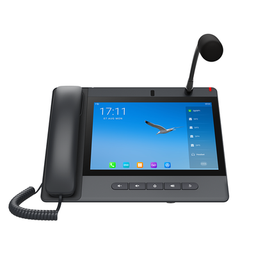 [A320I] Teléfono IP Android 9.0 Empresarial para voceo 20 líneas SIP, pantalla táctil, Wi-Fi y Bluetooth, PoE, Voceo/ Musica por Multicast, puertos Gigabit, soporta recepción de video. | A320I
