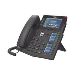 [X6U] Teléfono IP Empresarial con Estándares Europeos, 20 lineas SIP con pantalla LCD a color, 60 teclas DSS/BLF, puertos Gigabit, IPv6, Opus , PoE/DC | X6U