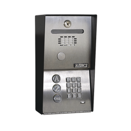 [1802-090] Audioportero Telefónico DKS Con Directorio / 100 Números Telefónicos / Control Para 2 Puertas / Gabinete Para Sobreponer / Marcación a 16 Digitos / Linea análoga o digital | 1802-090