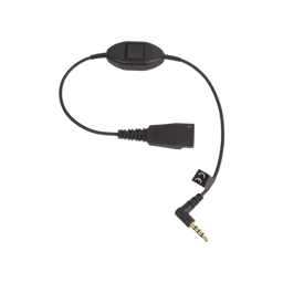 [MOBILE-QD-35MM-S] Jabra Cord QD a conector de 3.5 mm con Push-to-Talk para teléfonos celulares smartphones (8800-00-103) | MOBILE-QD-35MM-S