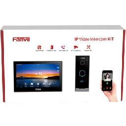 [VIK-01] Kit Videoportero IP Fanvil VIK-01, Estación Interior SIP i504W + Frente de Calle i60, Llamadas HD, Desbloqueo Remoto, App Fanvil Link, PoE | VIK-01
