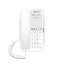 [H4W] Teléfono IP para Hotelería, Puerto USB-A para Carga, 5 Teclas Programables para Servicio Rápido (Hotline), Plantilla Personalizable con PoE | H4W