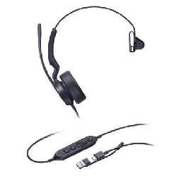 [UH44-MONO-TEAMS-USB-C/A] Diadema Alámbrica Yealink UH44 Mono USB-C/A Certificada con Microsoft Teams | UH44-MONO-TEAMS-USB-C/A