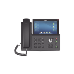 [X7-F] Teléfono IP empresarial para 20 lineas SIP, pantalla táctil, Bluetooth integrado para diadema, PoE y hasta 127 botones DSS con doble puerto Gigabit, soporta recepción de video | X7-F