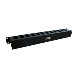 [TH-ORG-1UR] Organizador de cables horizontal de 19", 1UR | TH-ORG-1UR