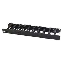 [HCM-4-1U] Organizador de Cable Horizontal RouteIT, Sencillo, Para Rack de 19in, 4in de profundidad, 1UR | HCM-4-1U