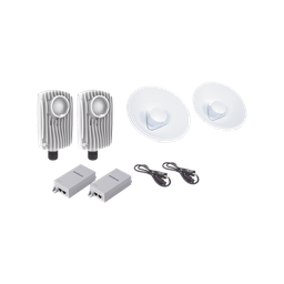 [C6XPTPKIT3] Kit de 2 radios C6X con 2 antenas de (20 dBi), rango de frecuencia extendida (5.1 a 6.4 GHz),  incluye inyector POE, cable de alimentación y 2 FLEXIMOUNT-XL para alineación | C6XPTPKIT3