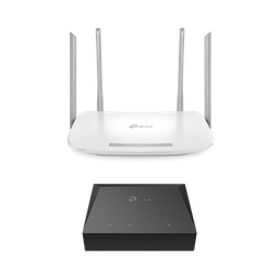 [KITONU-EC220G5] Kit de ONU Gigabit XZ000G3 con Router Router Inalámbrico ISP doble banda AC, Hasta 1167 Mbps, 4 antenas externas omnidireccional, Puertos Gigabit | KITONU-EC220G5