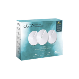 [DECOM5-3PACK] Kit 3 Routers Inalámbricos MESH Interior para Hogar / Doble Banda Wi-Fi 5 AC1300 Mbps / 2 Puerto Gigabit WAN/LAN / 4 Antenas Internas / Administración Mediante la App Deco (iOS, Android) / Protección HomeCare | DECOM5-3PACK