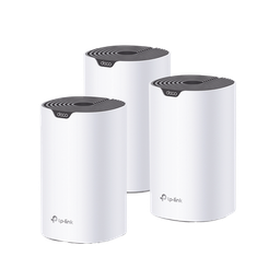 [DECOS7-3PACK] Kit 3 Routers Inalámbricos MESH Interior para Hogar / Doble Banda Wi-Fi 5 AC1900 Mbps / 3 Puerto Gigabit WAN/LAN / 3 Antenas Internas / Administración Mediante la App Deco (iOS, Android) | DECOS7-3PACK