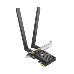 [ARCHER-TX55E] Adaptador PCIe inalámbrico doble banda AX3000 Mbps / Seguridad Inalámbrica WPA3 /Antena de alta ganancia / Tecnología MU-MUMO 2X2 / Soporte de perfil bajo y Altura completa / Bluetooth 5.2 | ARCHER-TX55E