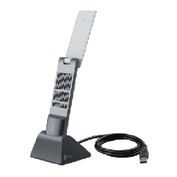 [ARCHER-TX50UH] Adaptador USB Wireless Wi-Fi 6 / AX3000 (2402 Mbps + 574 Mbps) / Antenas de Alta Ganancia / USB 3.0 / Baja Latencia Gaming / WPA3 / Cuna Desmontable con Cable 1.2 m (3.9 ft) | ARCHER-TX50UH